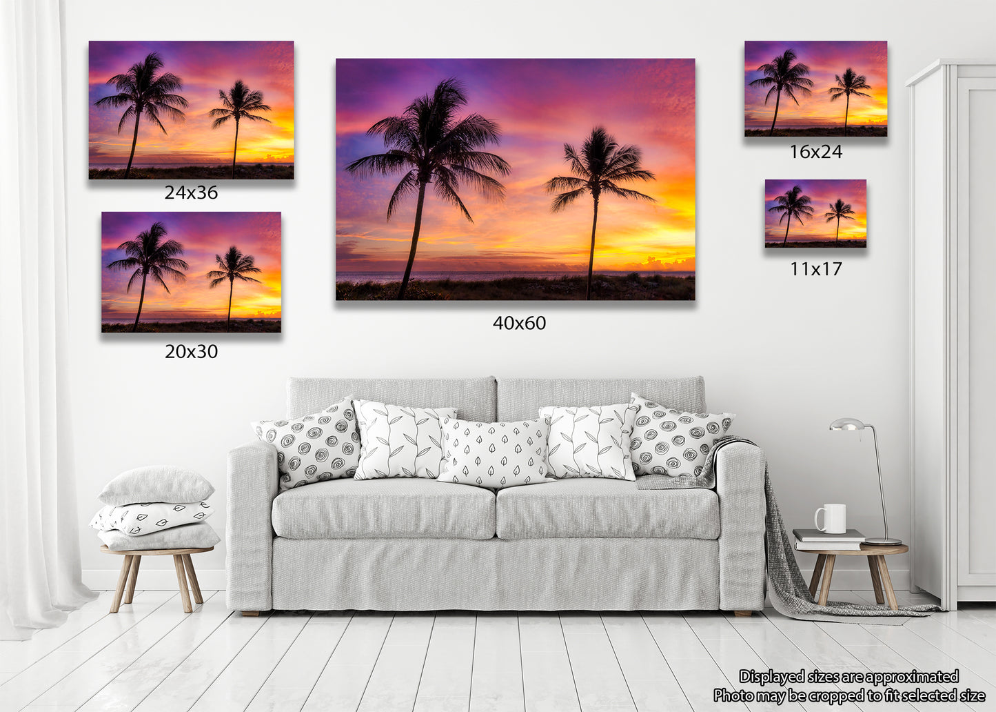 Pair of Palms at Sunrise