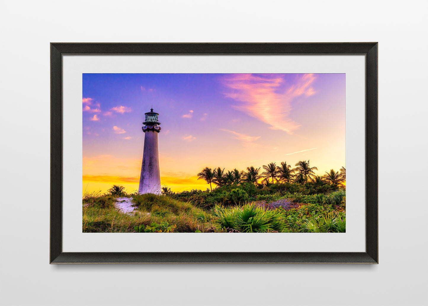 Atardecer en el faro de Cabo Florida