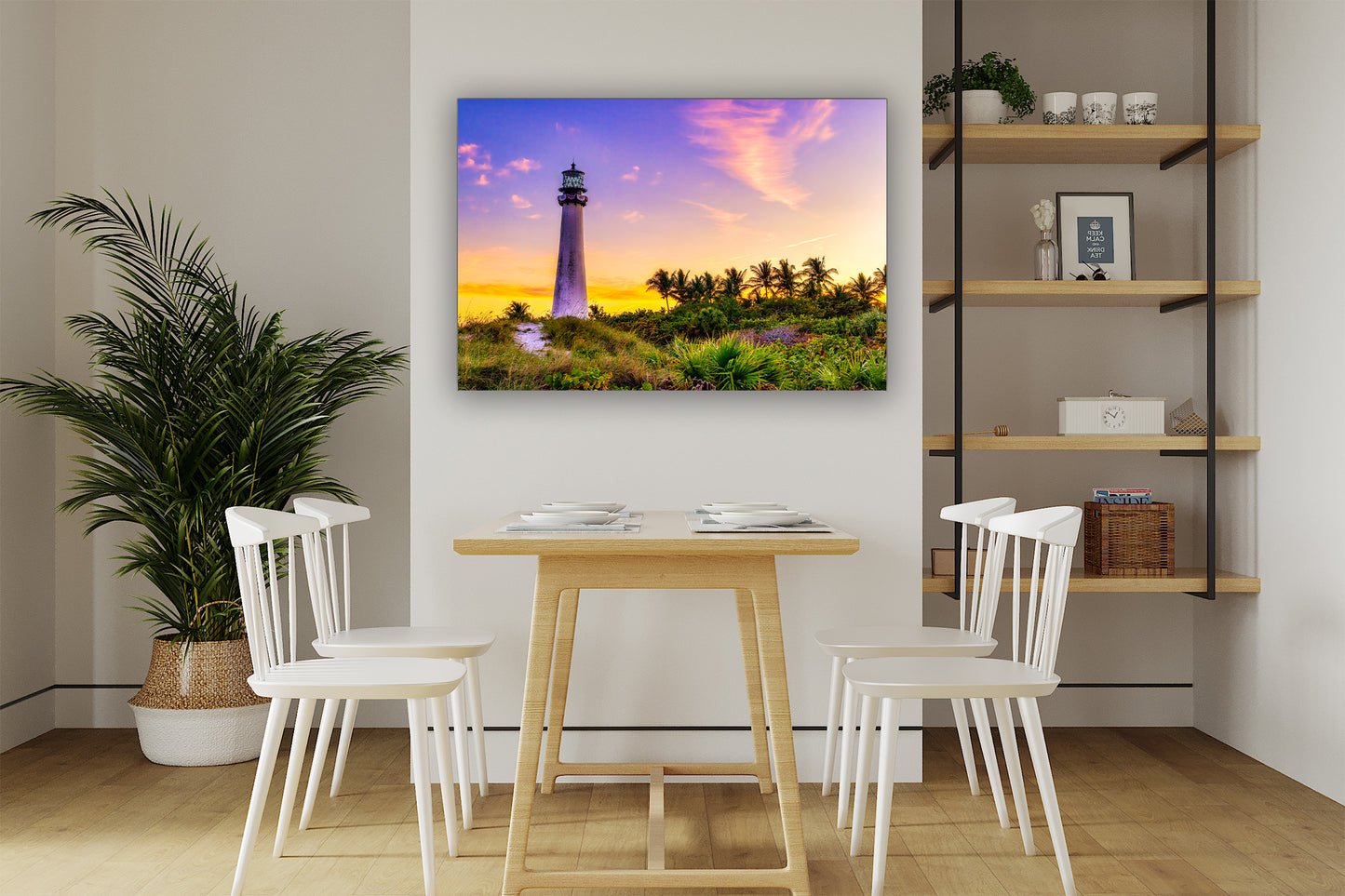 Atardecer en el faro de Cabo Florida