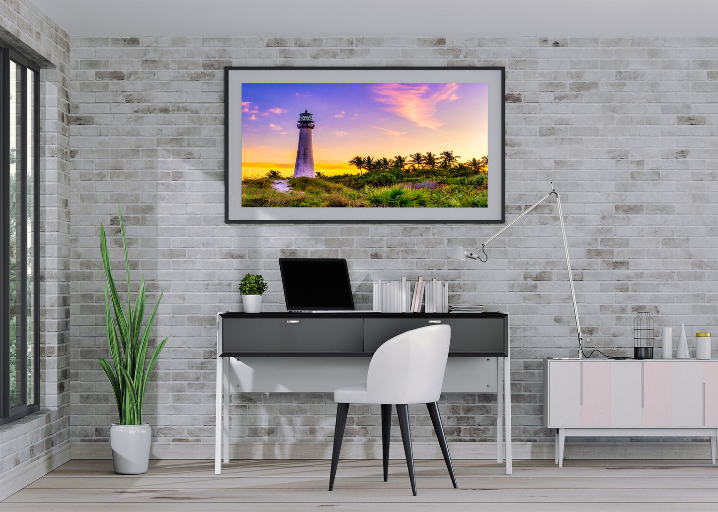 Atardecer en el faro de Cabo Florida