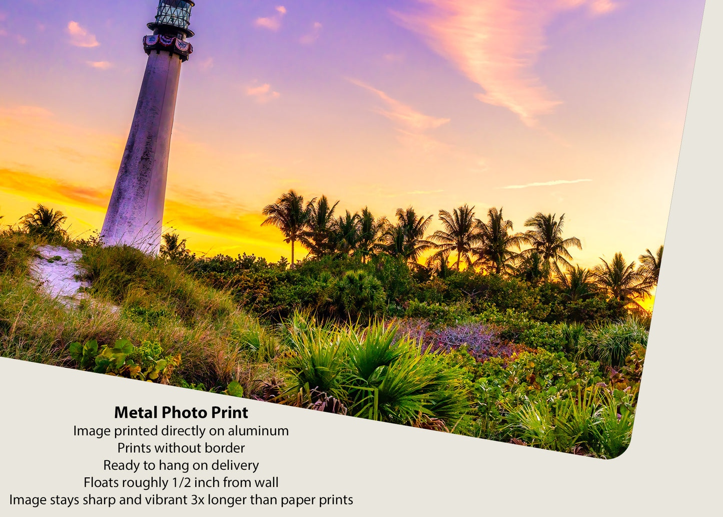 Atardecer en el faro de Cabo Florida