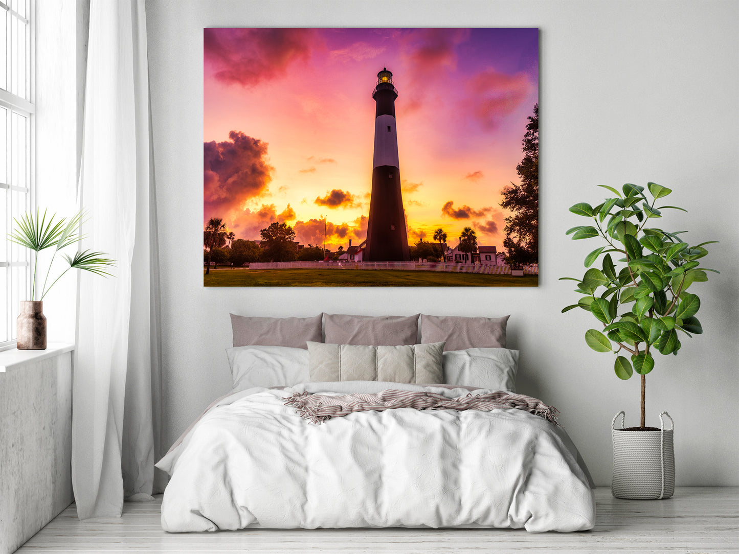 Amanecer en el faro de Tybee Island