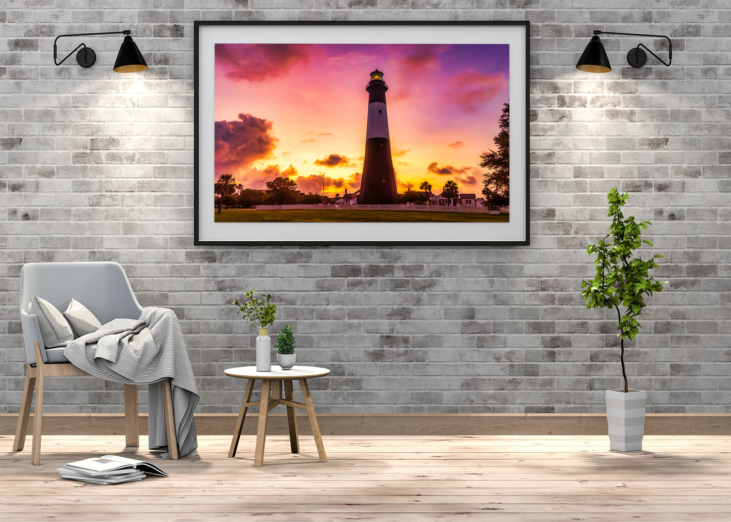 Amanecer en el faro de Tybee Island