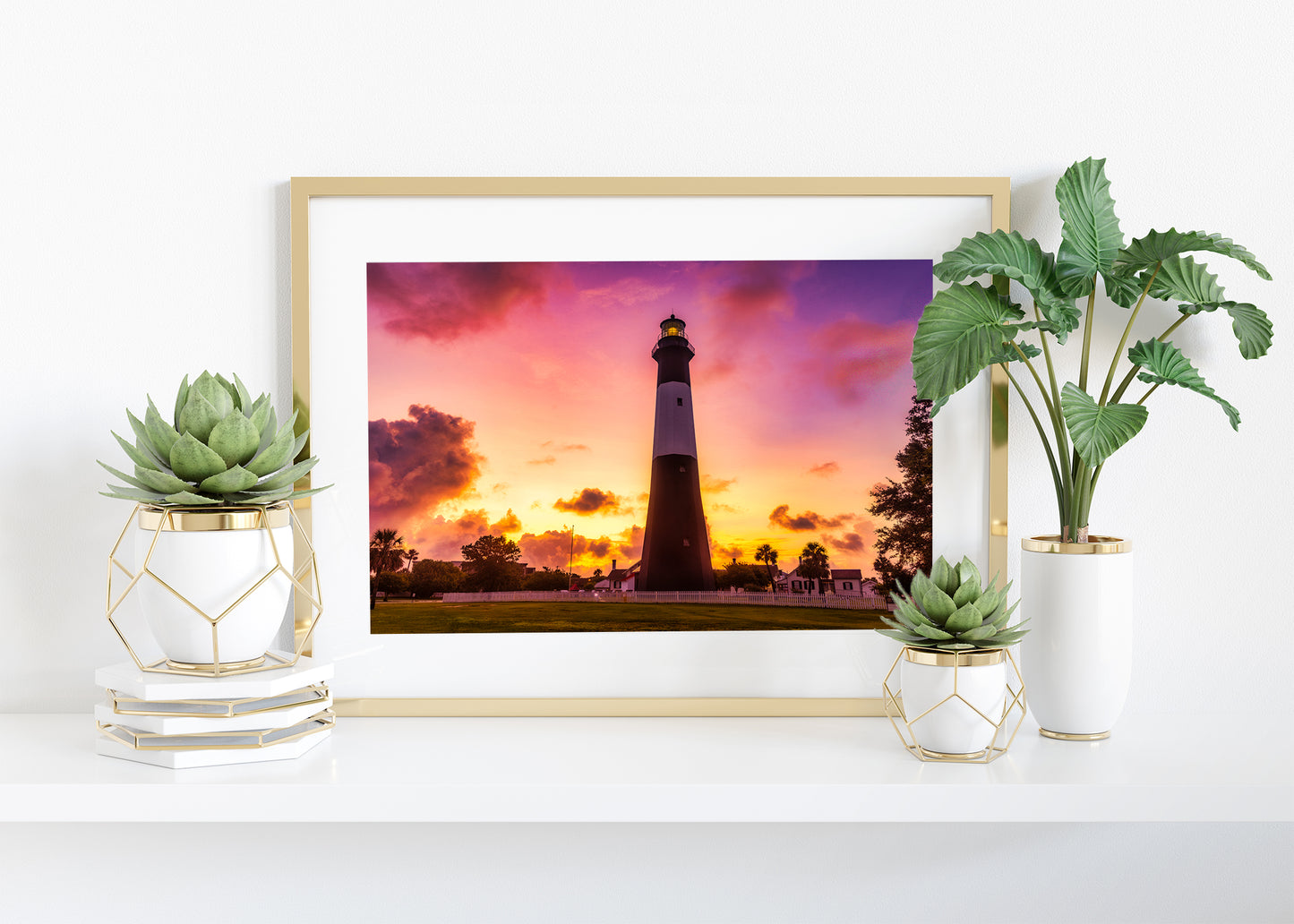 Amanecer en el faro de Tybee Island