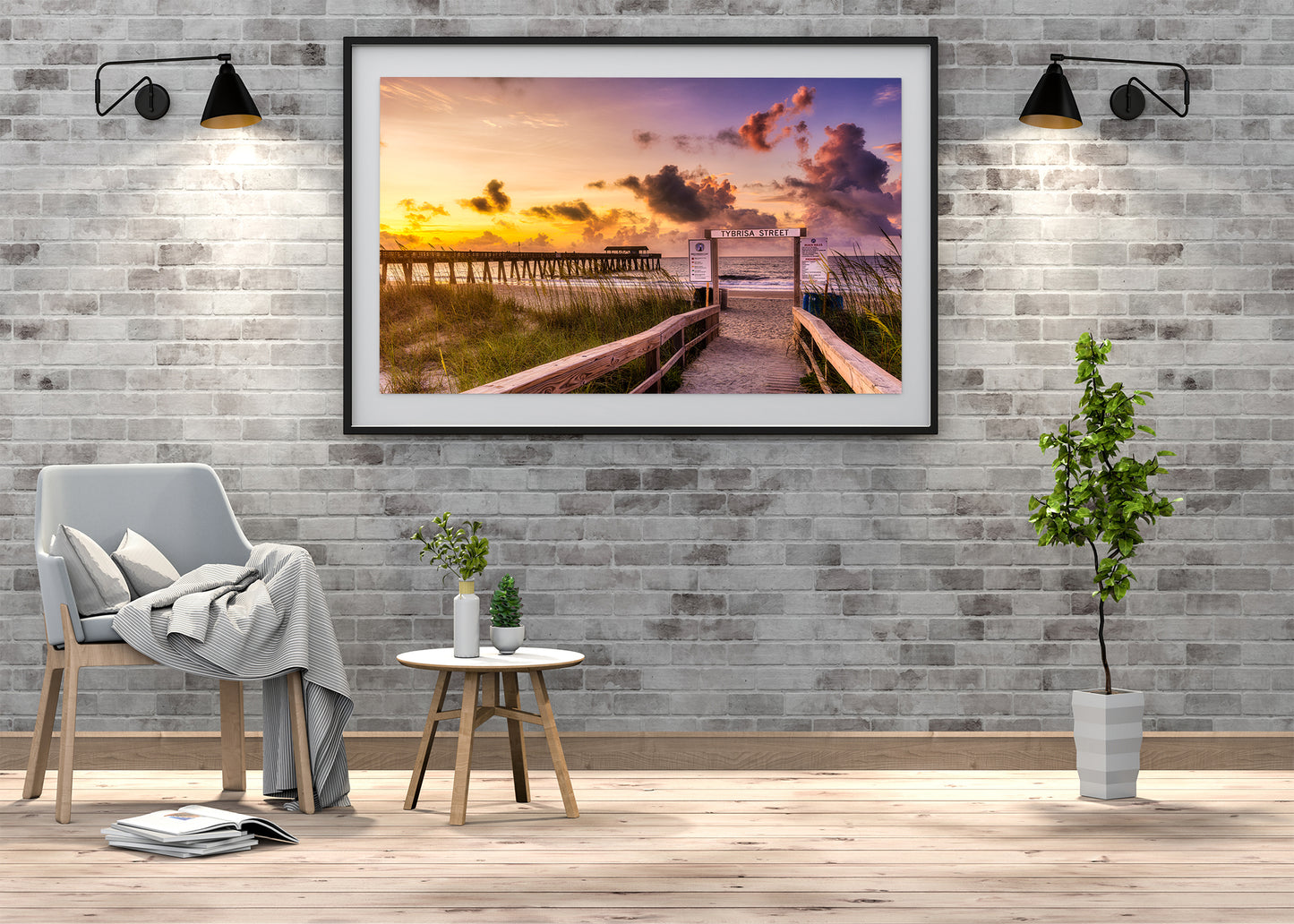 Amanecer en la playa en la calle Tybrisa