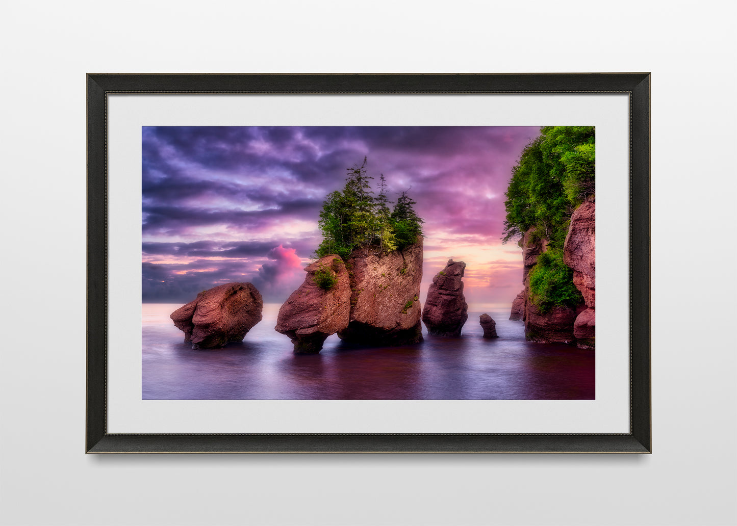 Marea alta en Hopewell Rocks