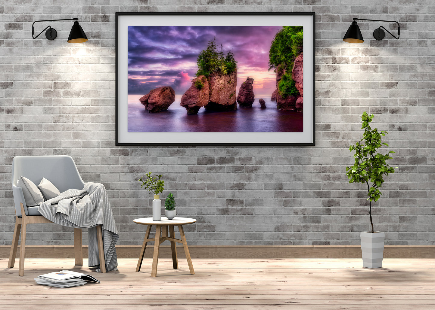 Marea alta en Hopewell Rocks