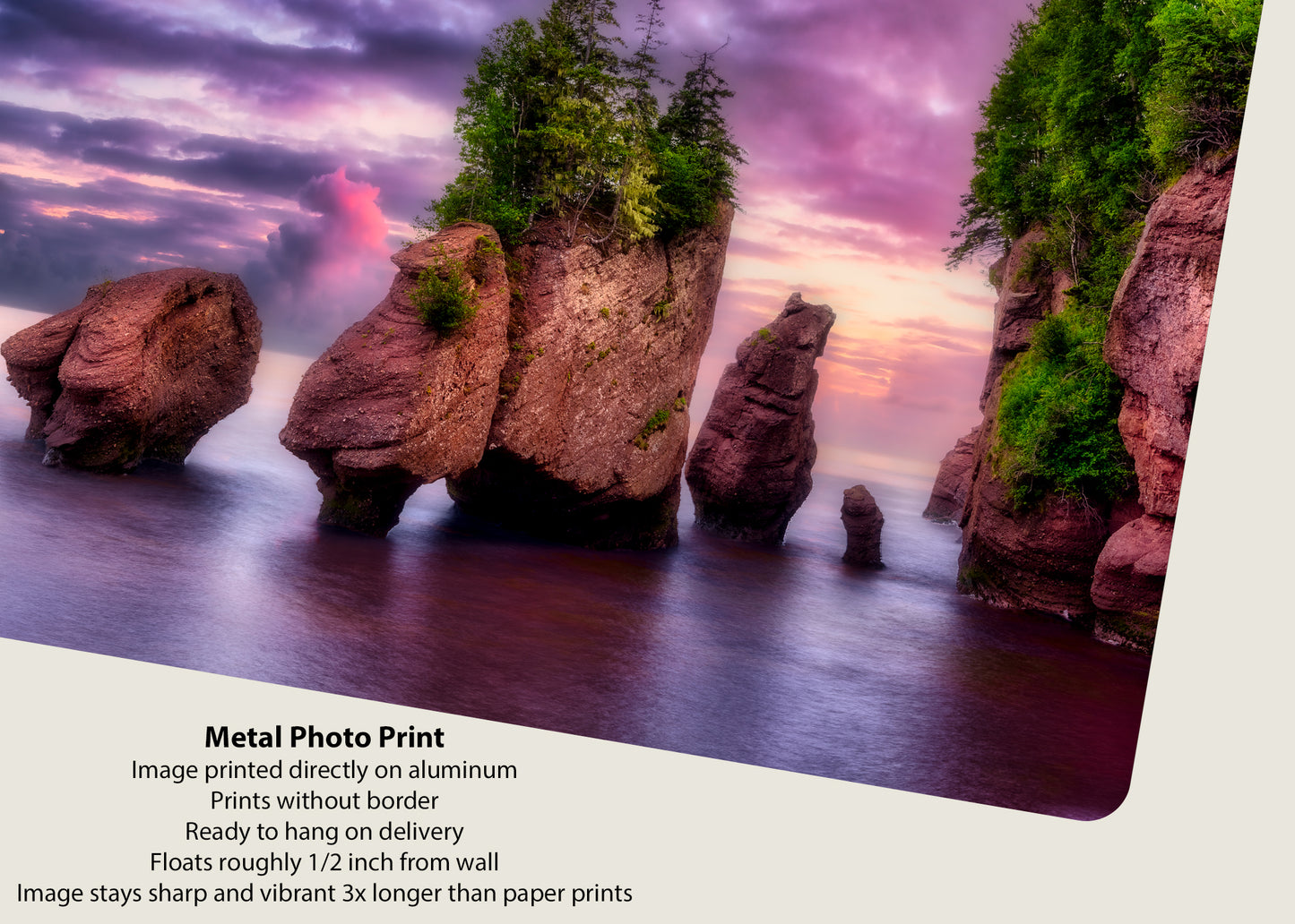 Marea alta en Hopewell Rocks