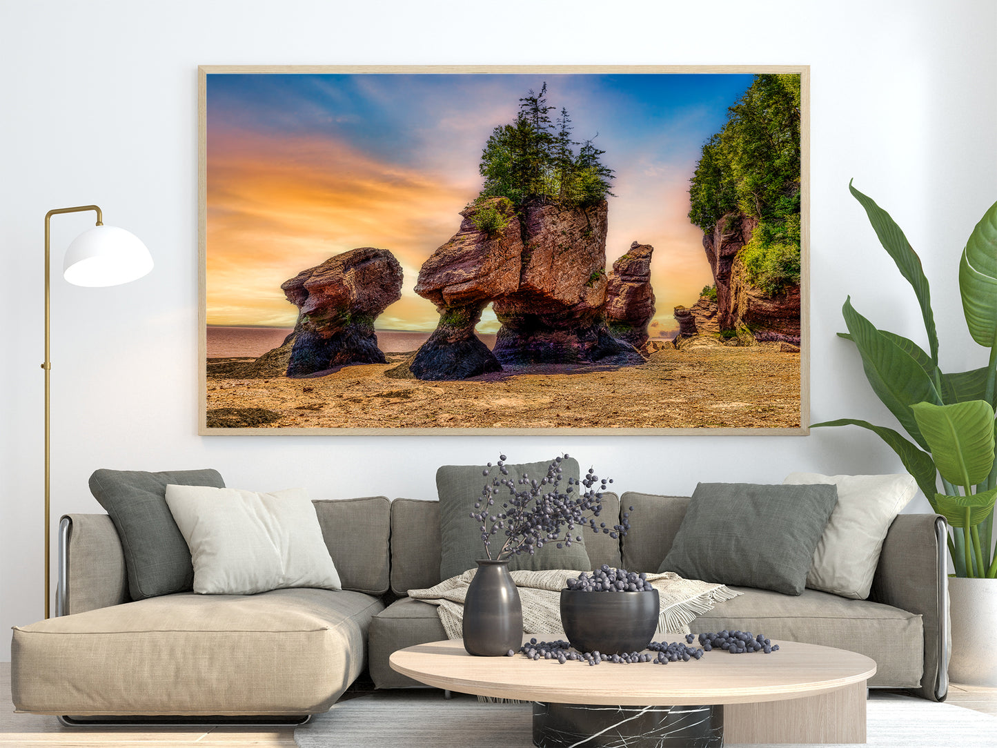 Marea baja en Hopewell Rocks