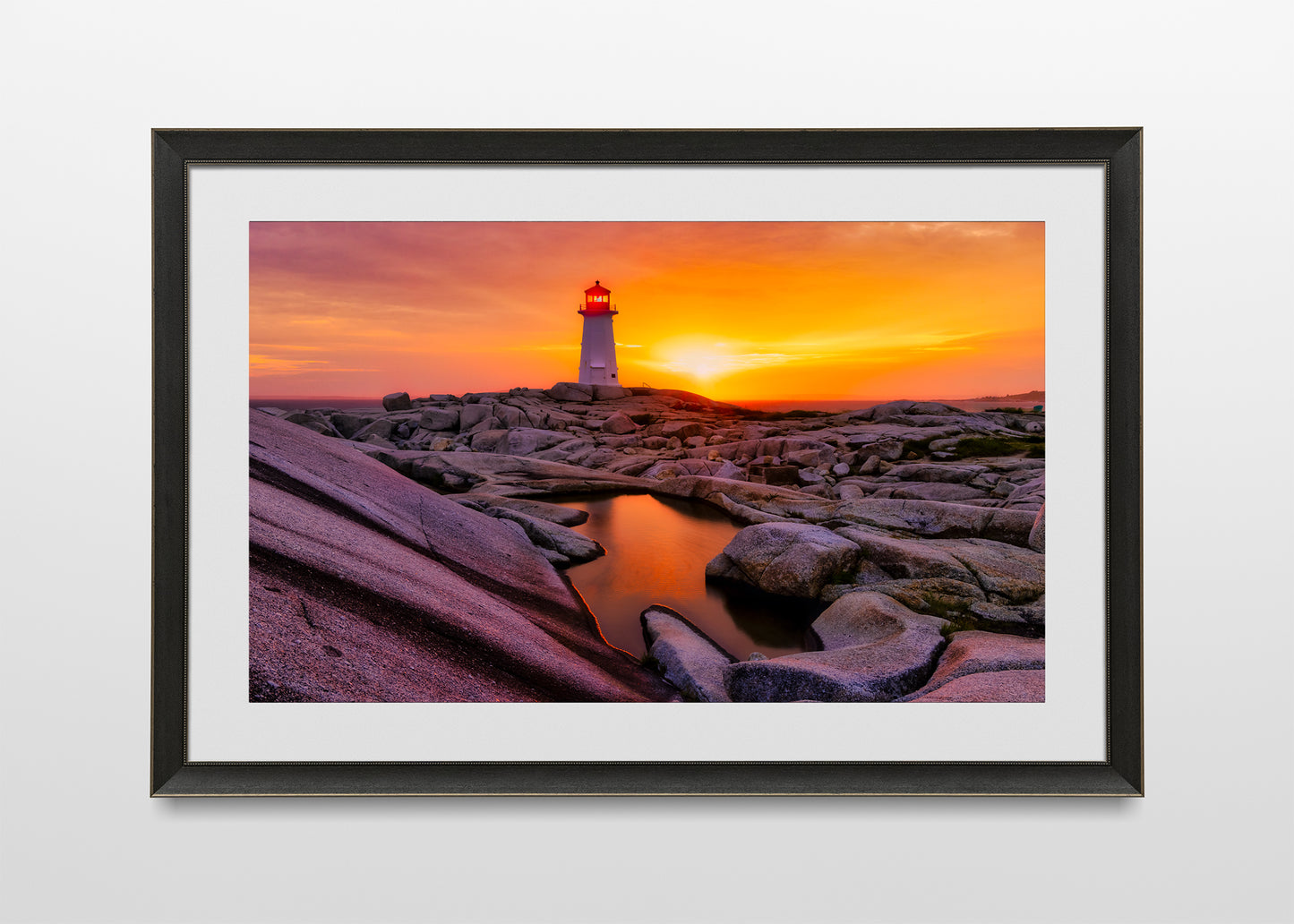 Atardecer en el faro de Peggy's Cove