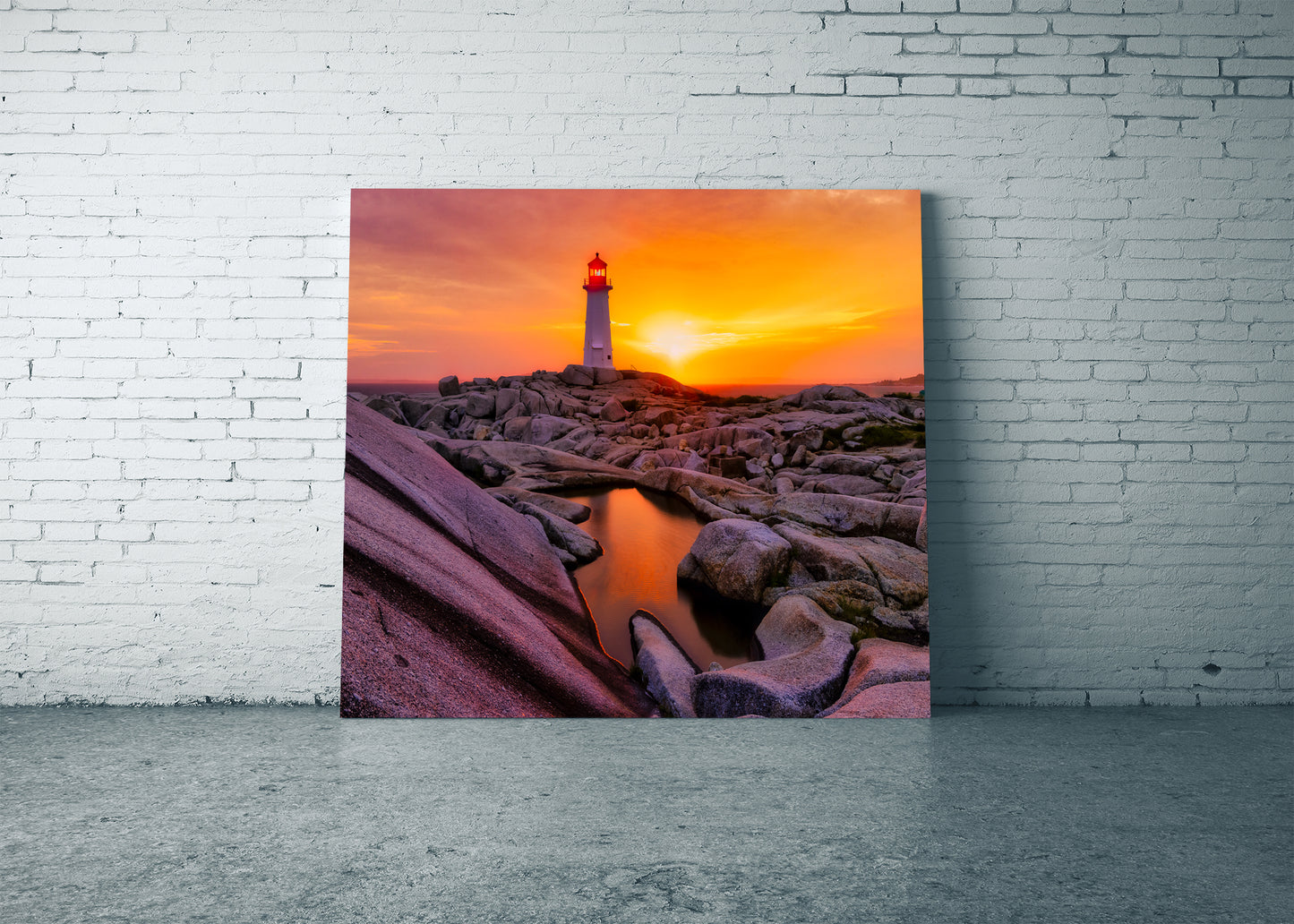 Atardecer en el faro de Peggy's Cove