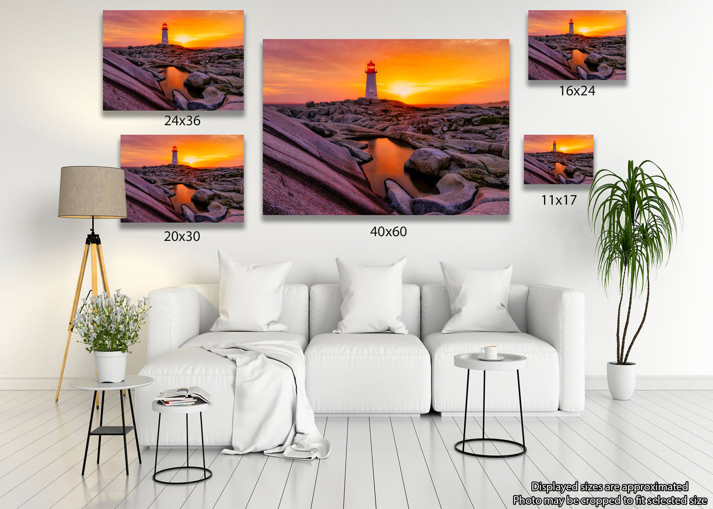 Atardecer en el faro de Peggy's Cove