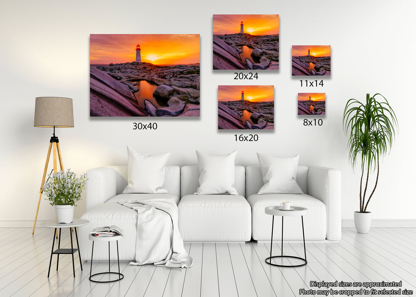 Atardecer en el faro de Peggy's Cove