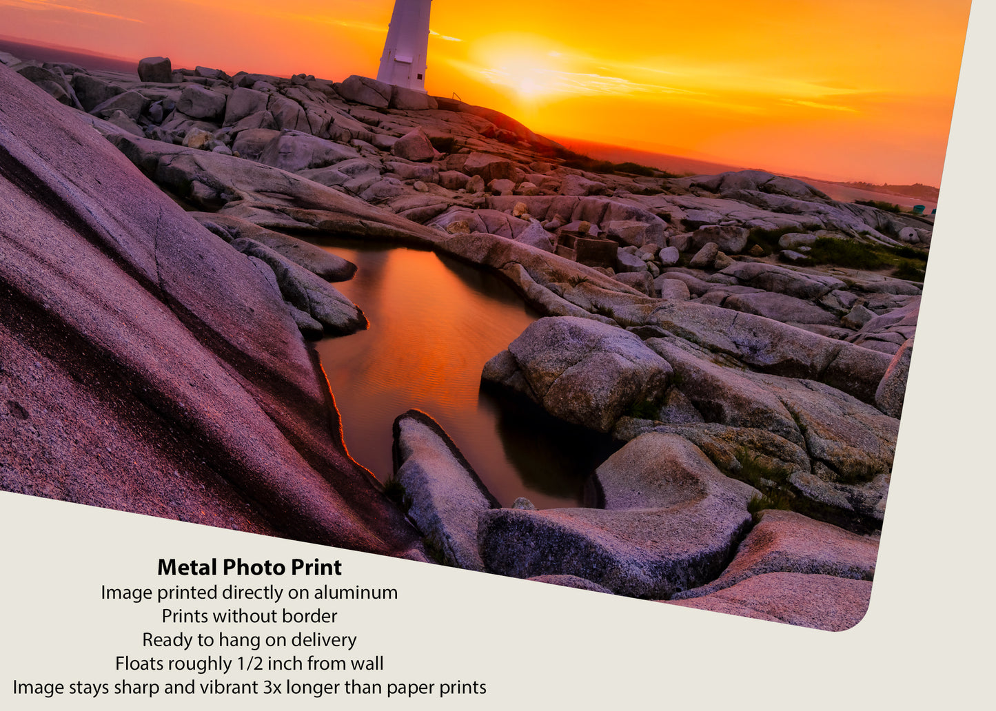 Atardecer en el faro de Peggy's Cove