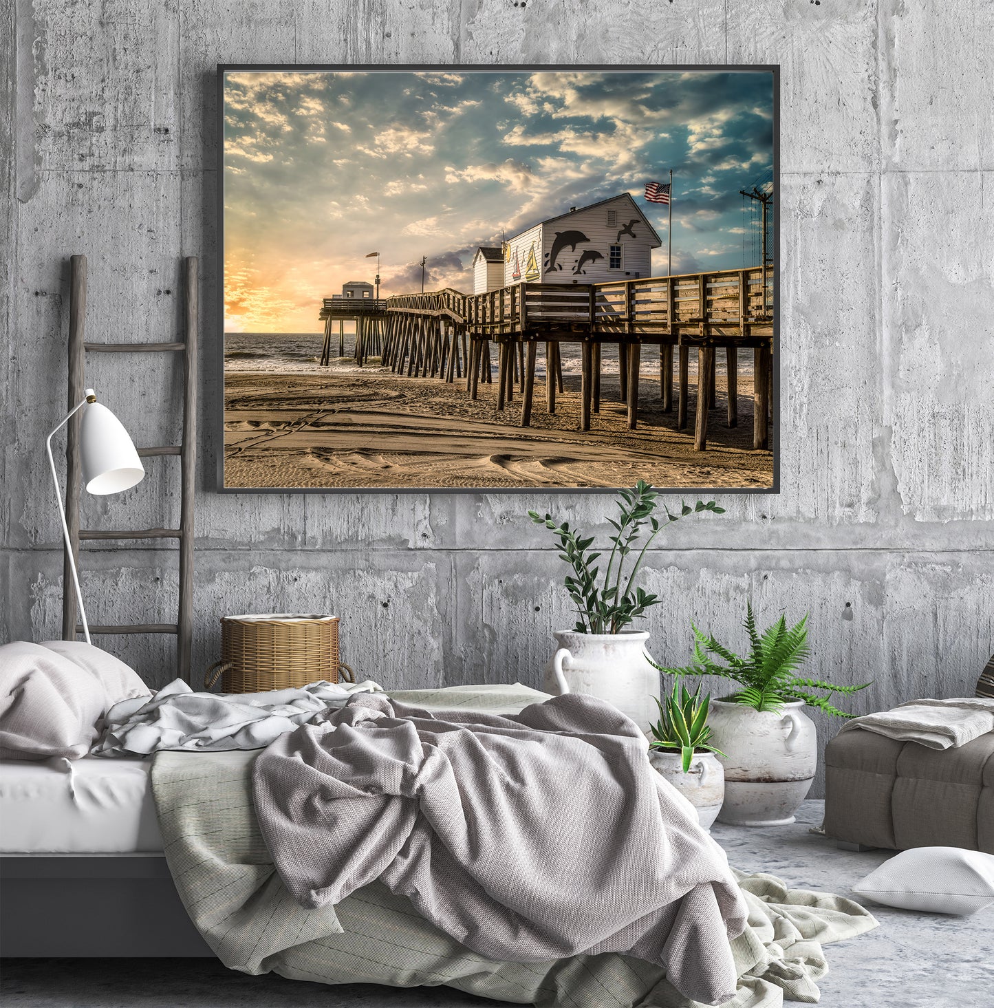 Amanecer en el muelle pesquero de OCNJ