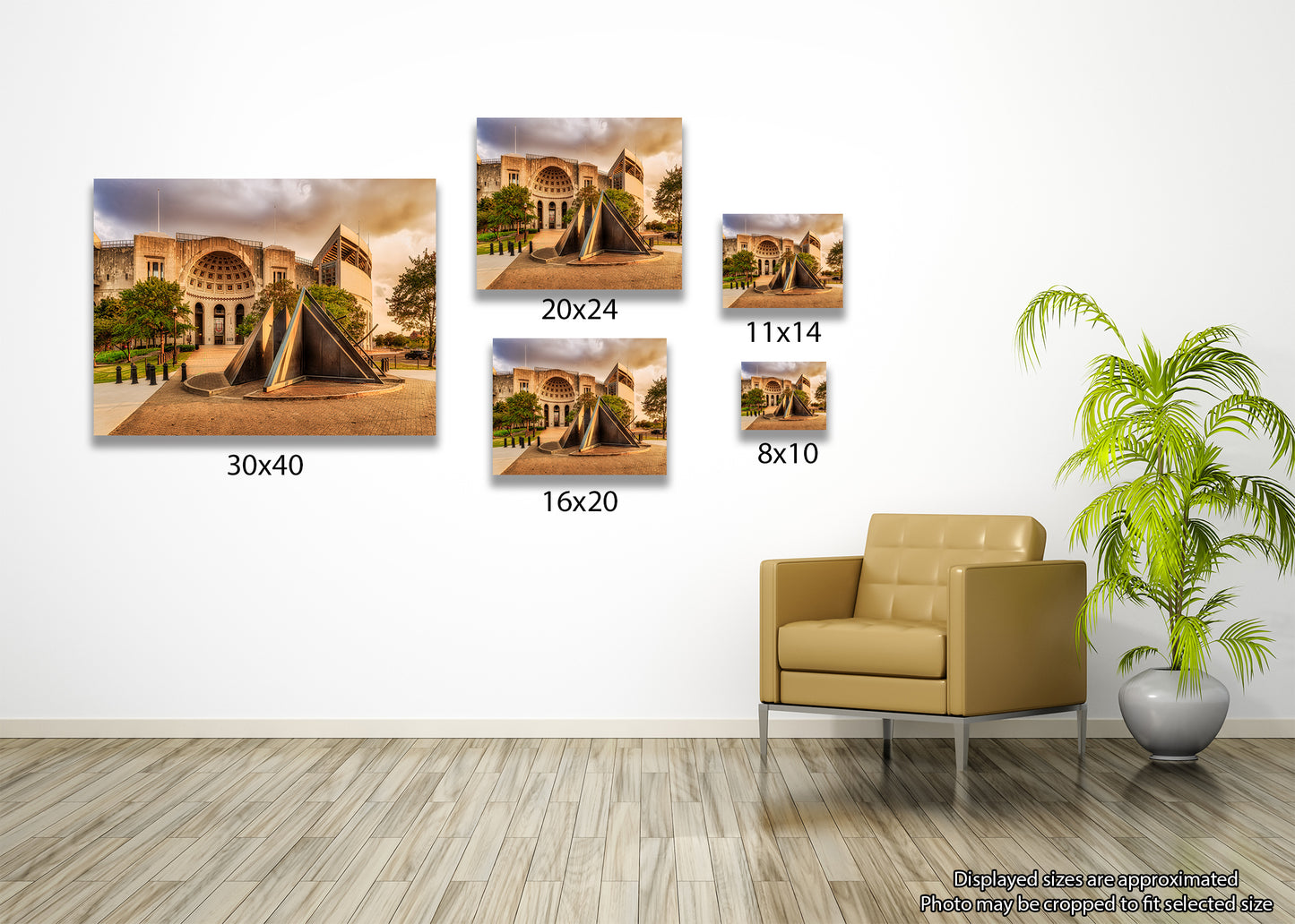 Atardecer en la rotonda del estadio de Ohio