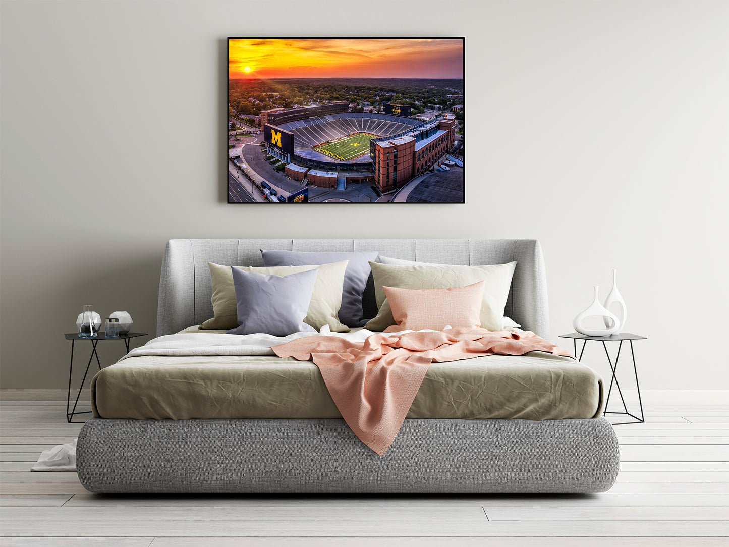 Atardecer en el estadio de Michigan