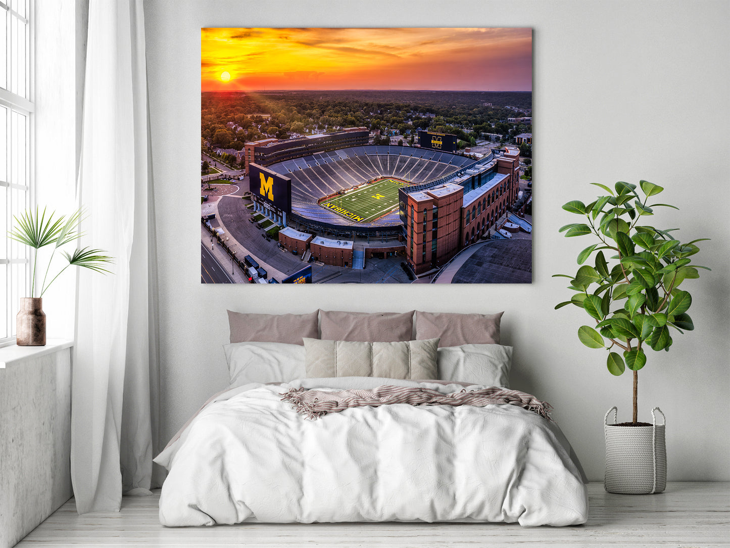 Atardecer en el estadio de Michigan
