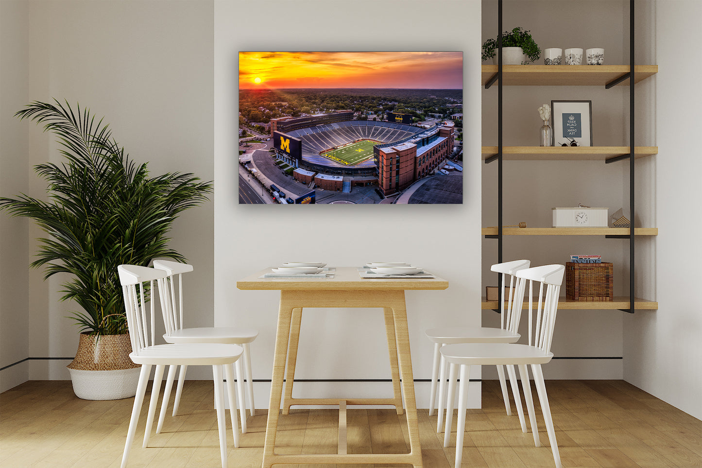 Atardecer en el estadio de Michigan