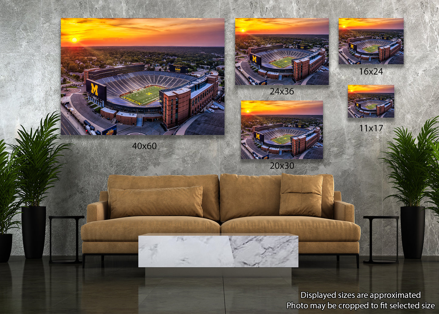 Atardecer en el estadio de Michigan