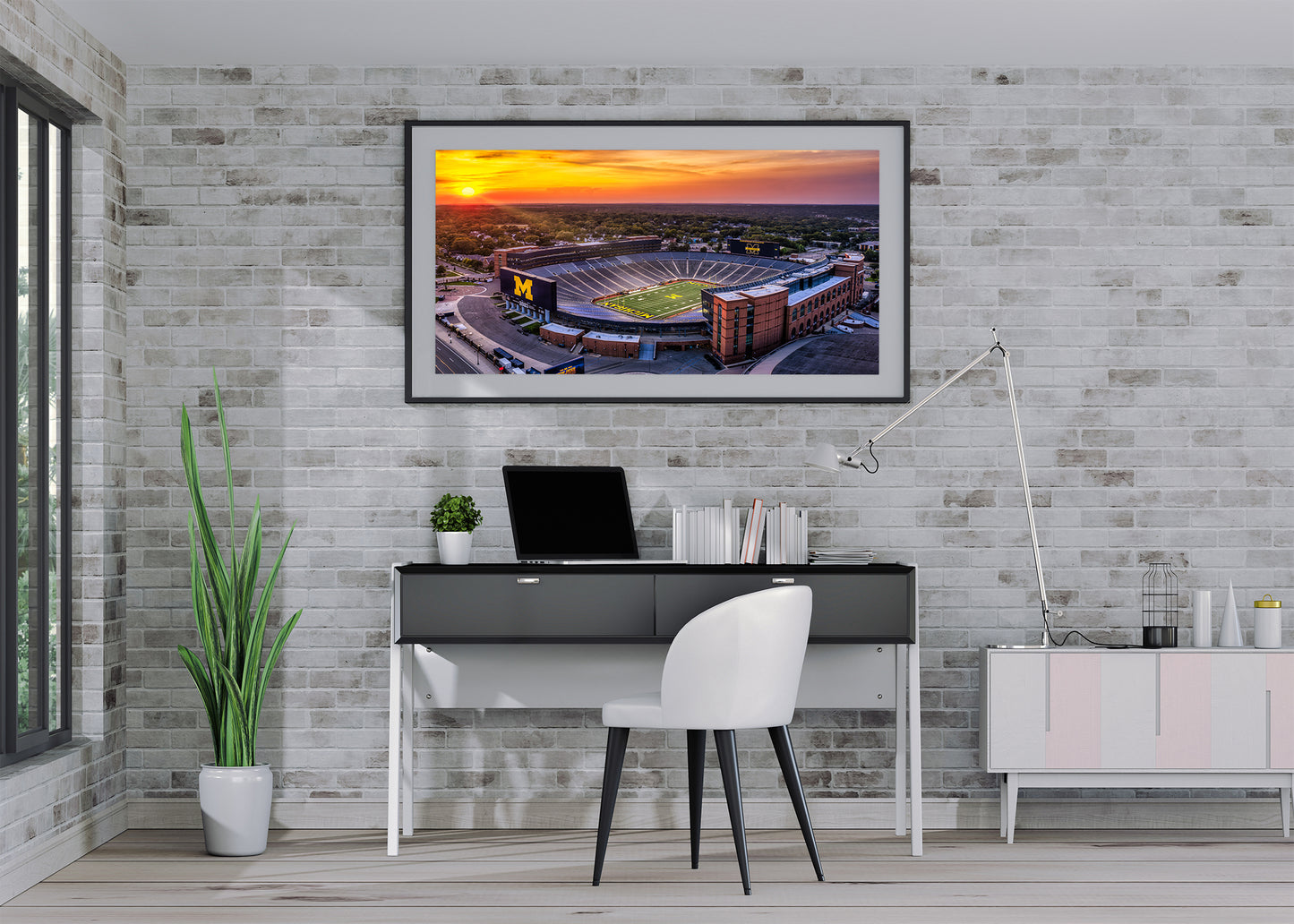 Atardecer en el estadio de Michigan