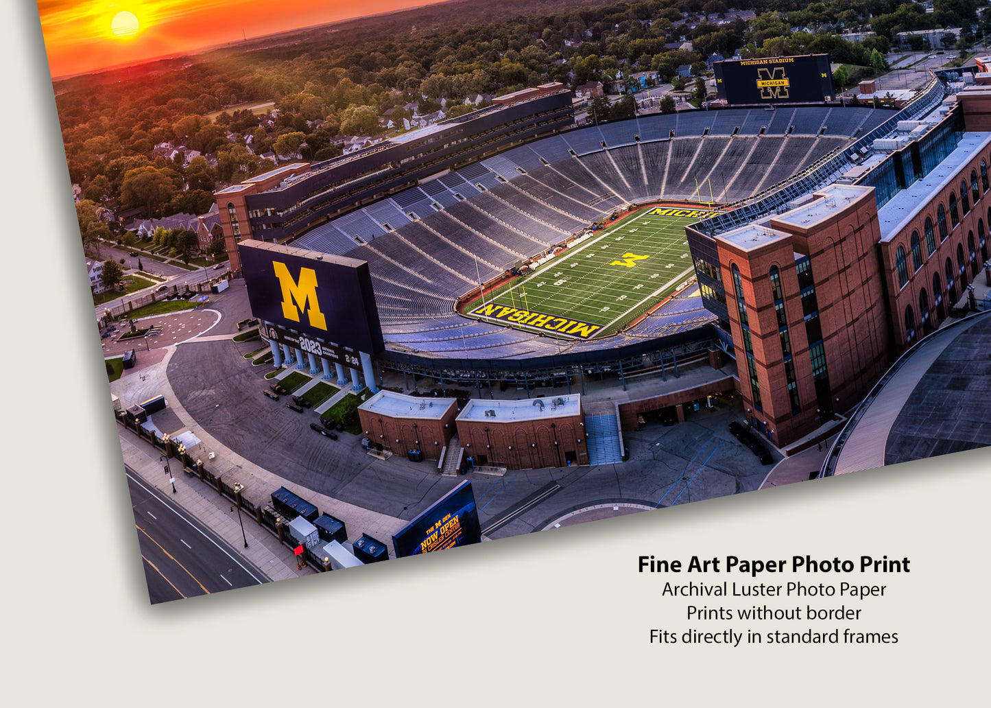 Atardecer en el estadio de Michigan
