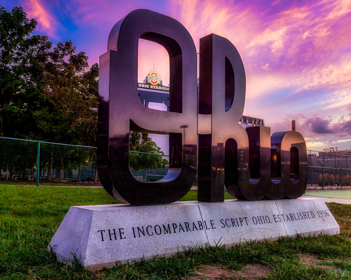 Guión del amanecer en Ohio