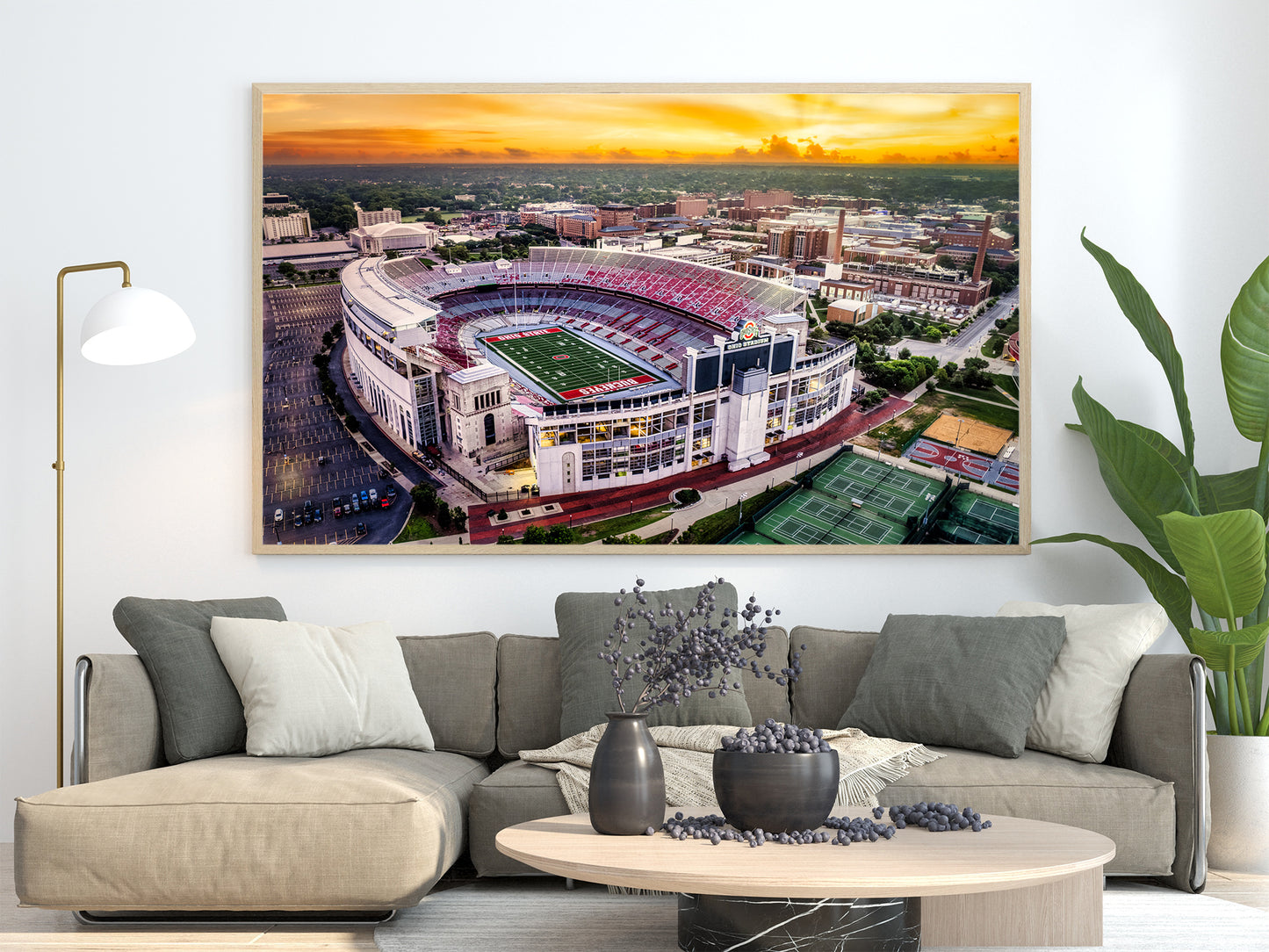 Amanecer en el estadio de Ohio