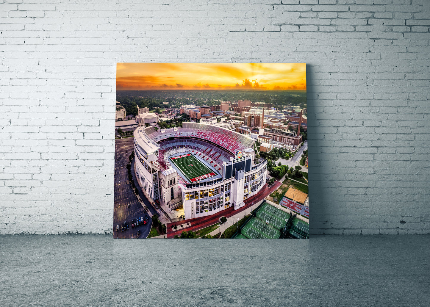 Amanecer en el estadio de Ohio