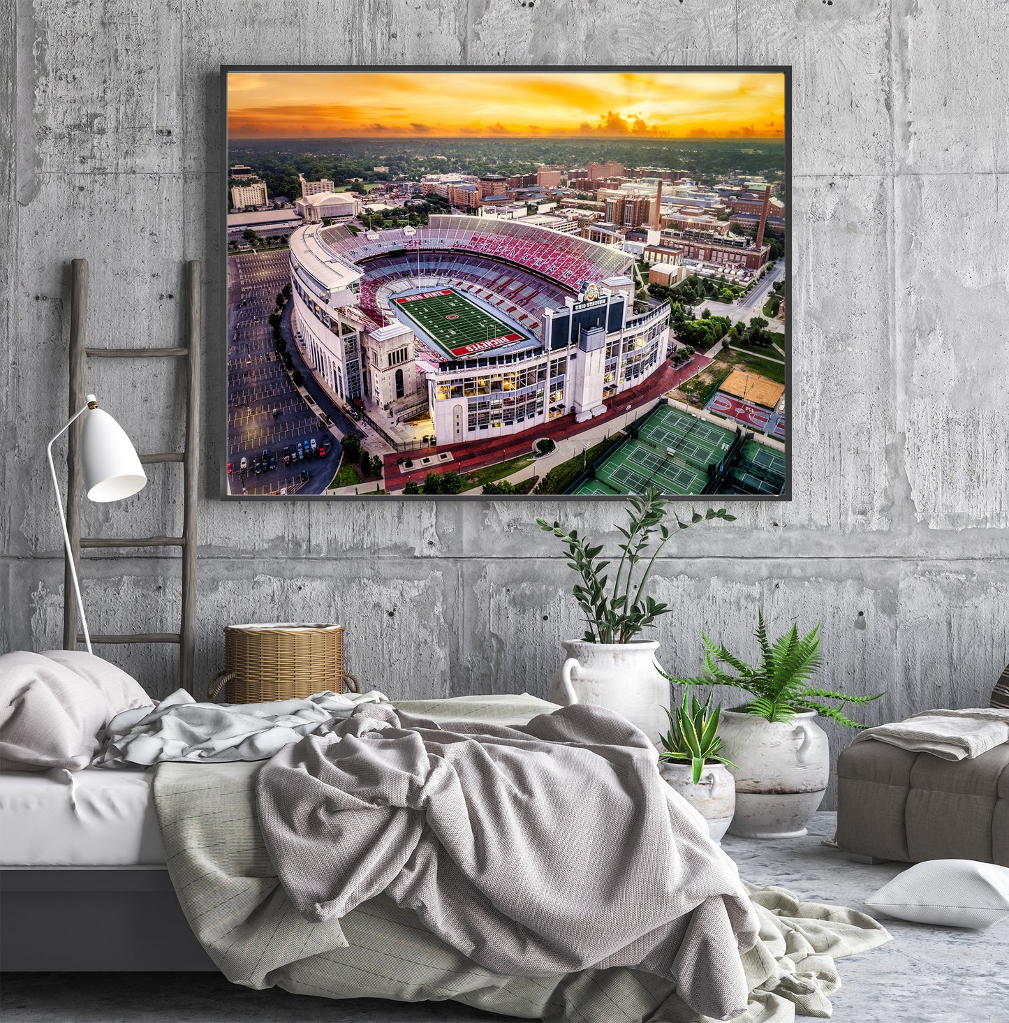 Amanecer en el estadio de Ohio