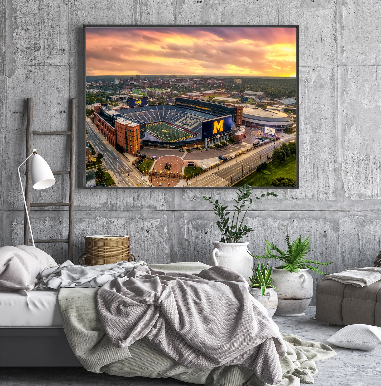 Sunrise at Michigan Stadium