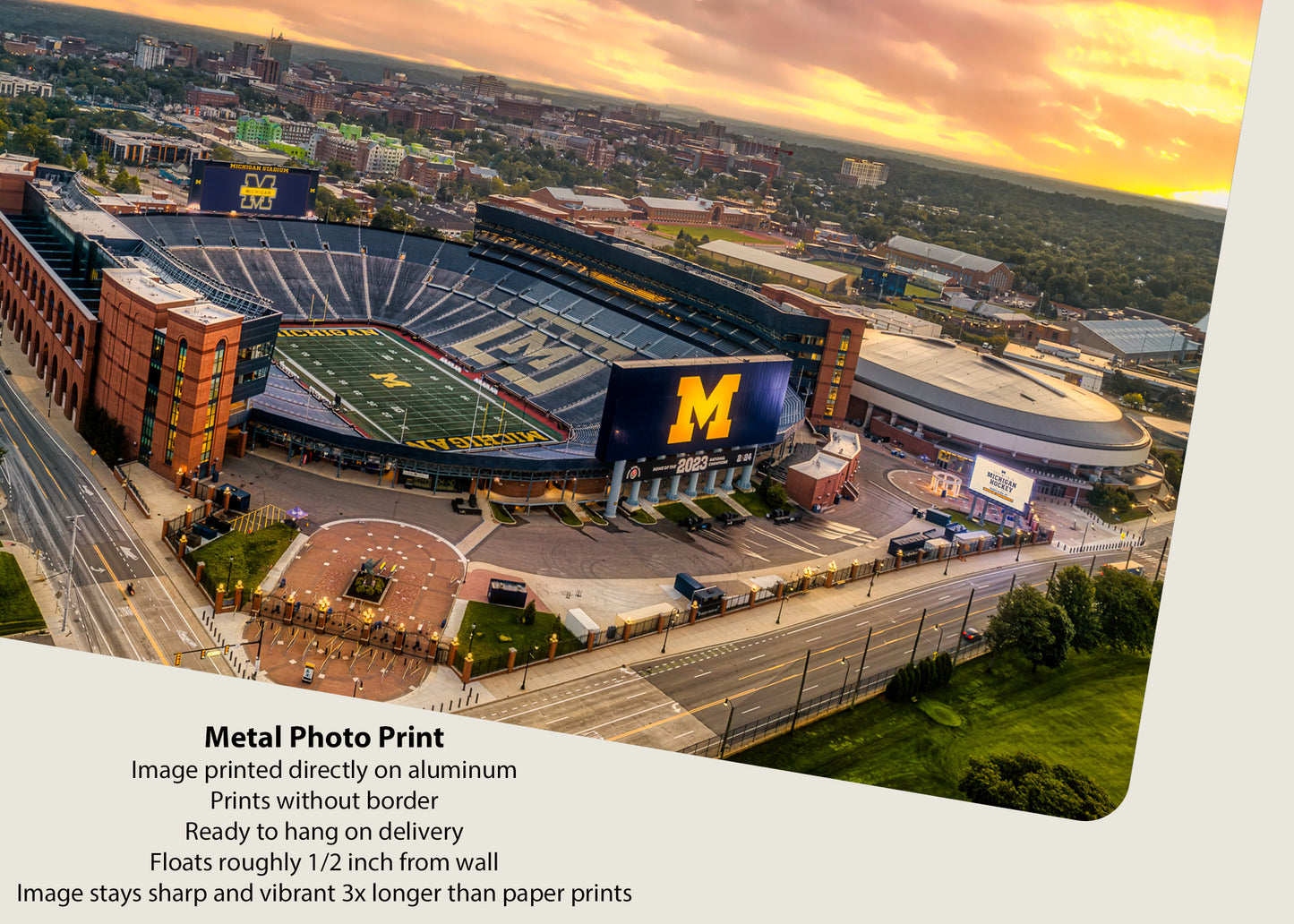 Sunrise at Michigan Stadium