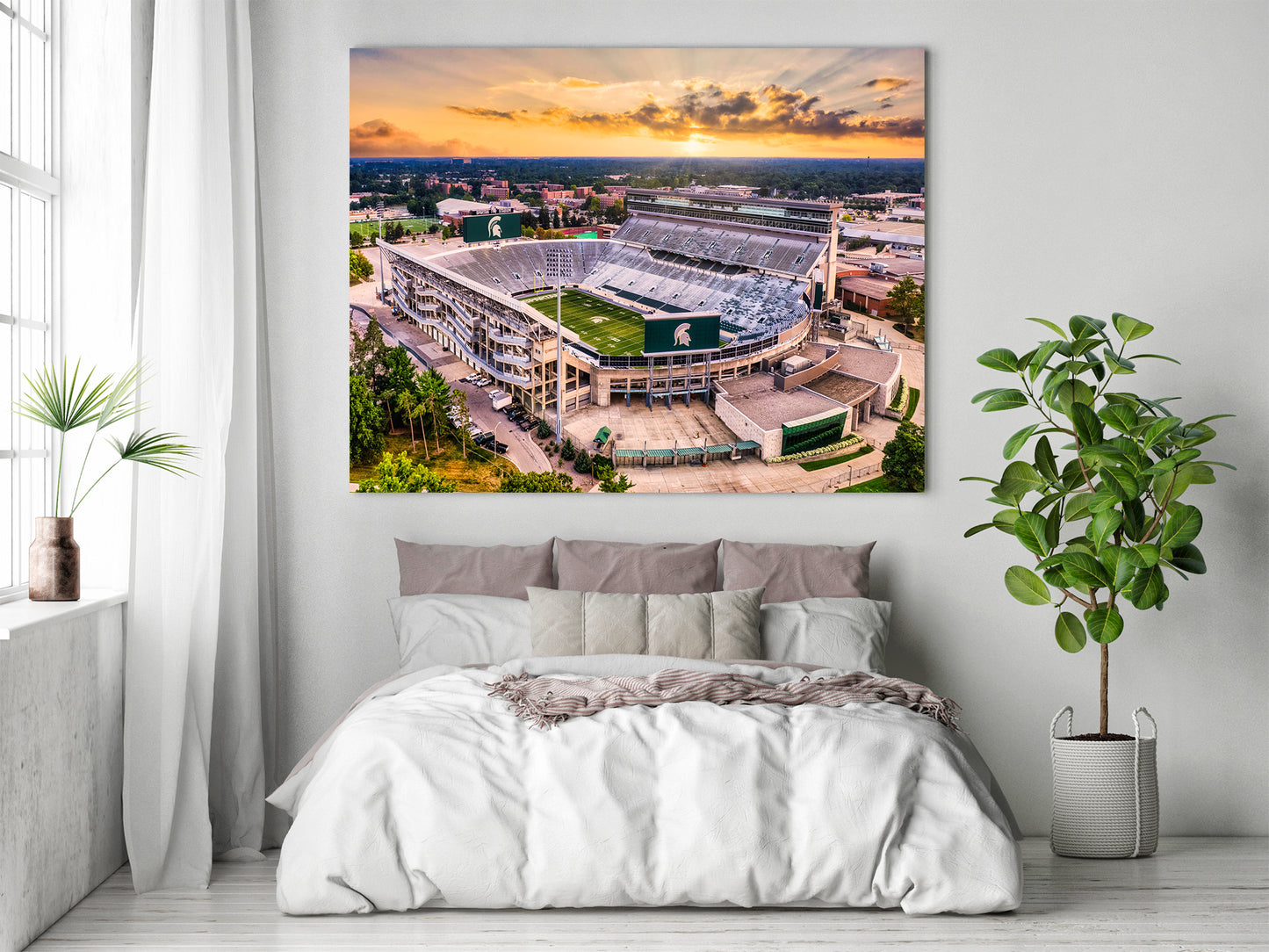 Estadio Spartan al atardecer