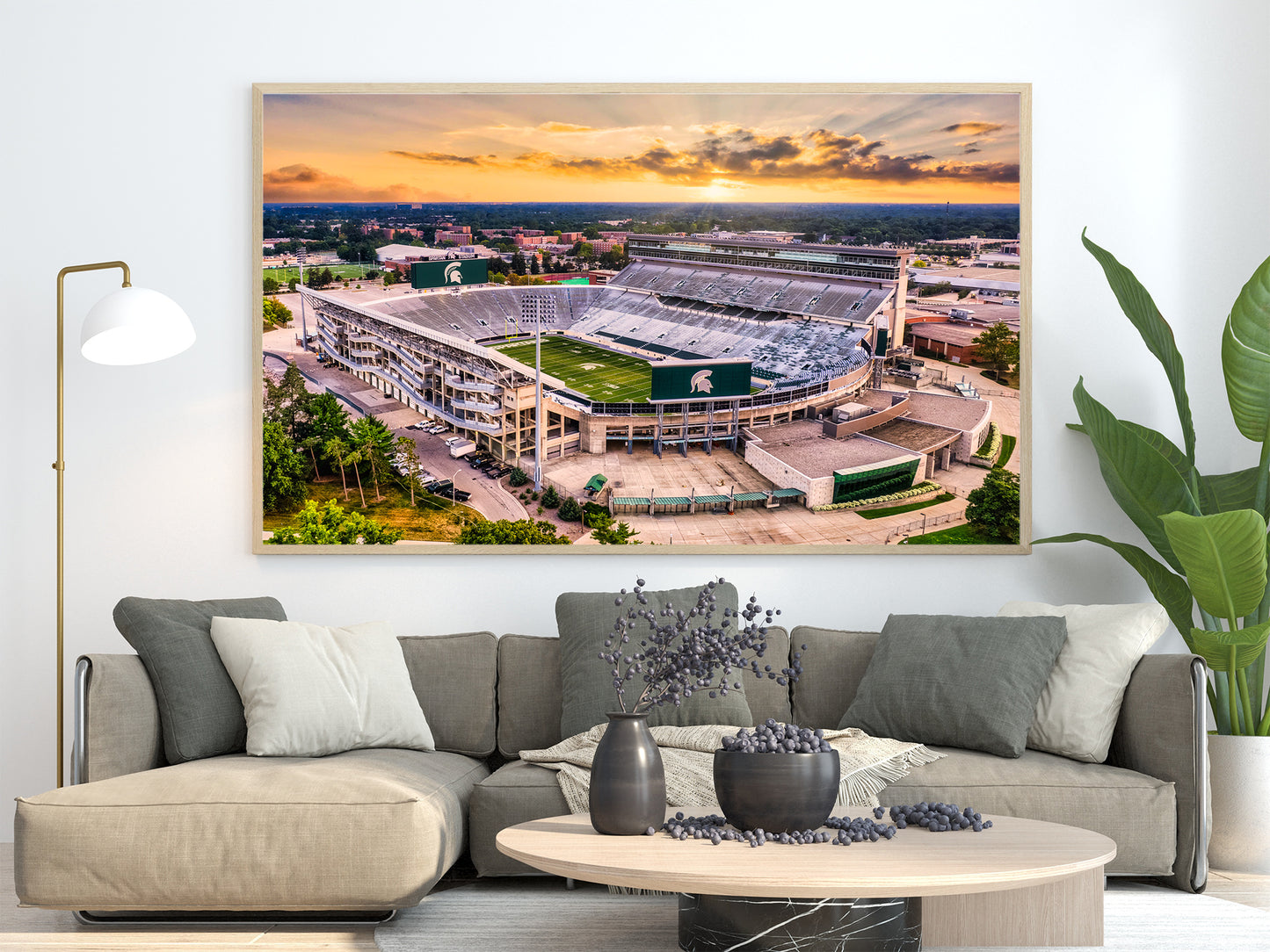 Estadio Spartan al atardecer