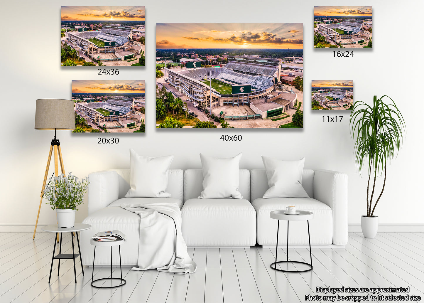 Estadio Spartan al atardecer