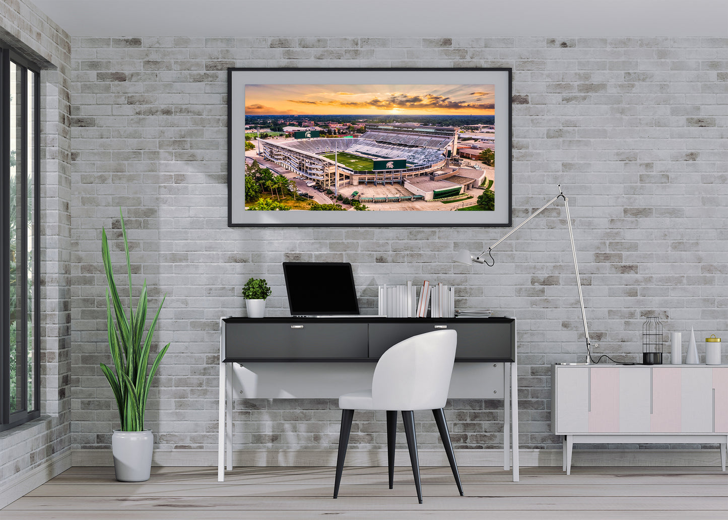 Estadio Spartan al atardecer