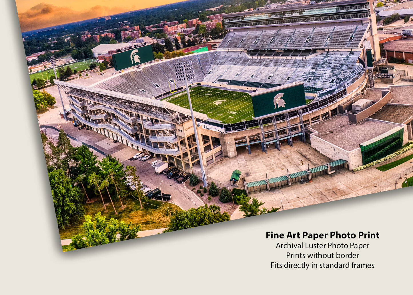 Estadio Spartan al atardecer
