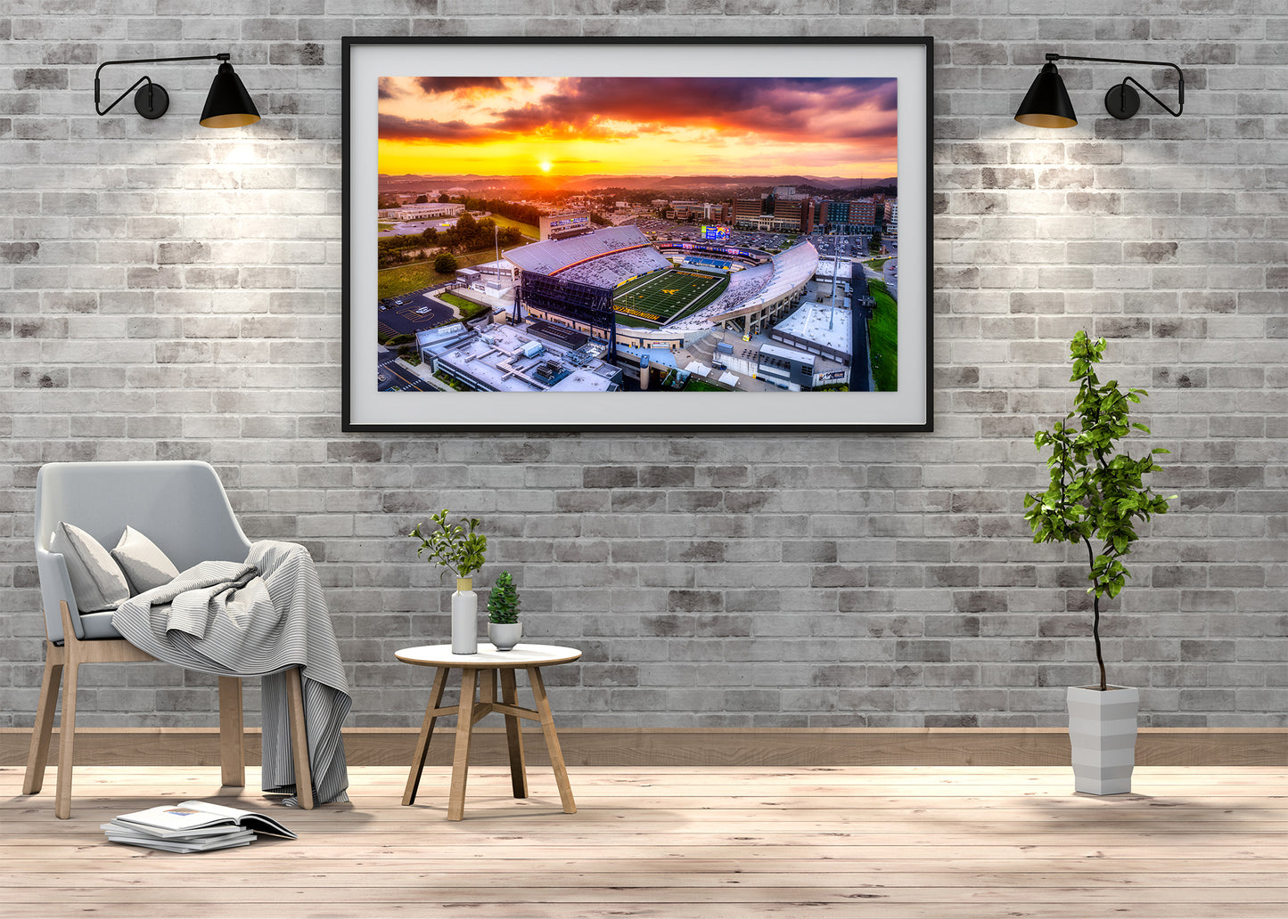 Sunset at Mountaineer Field