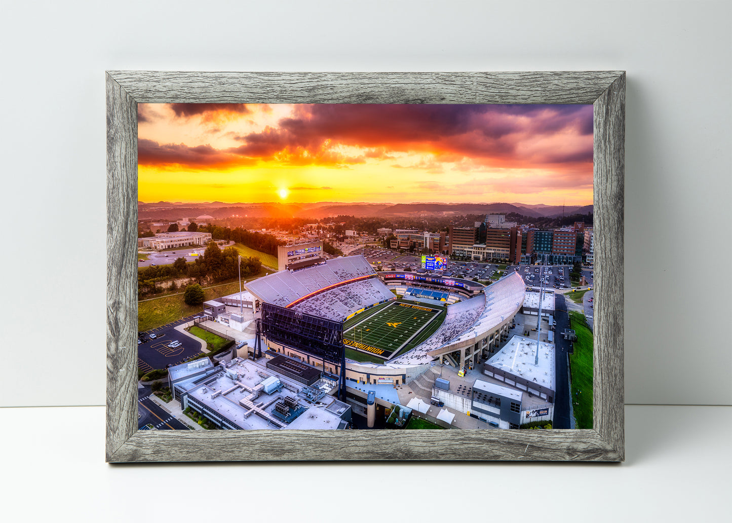 Sunset at Mountaineer Field