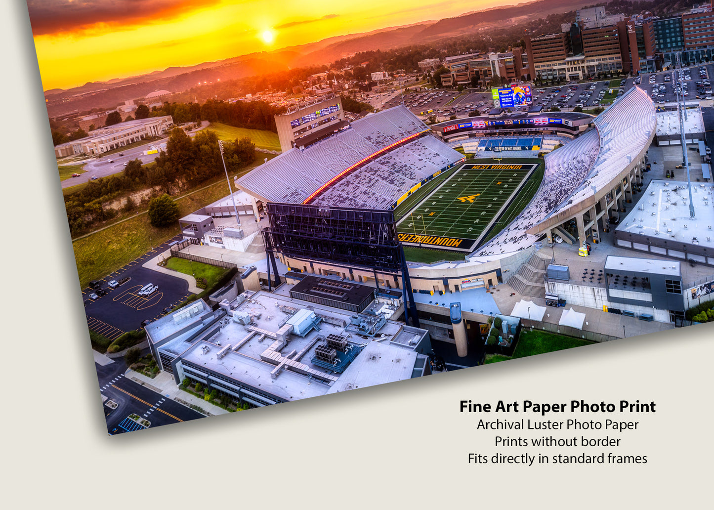 Sunset at Mountaineer Field