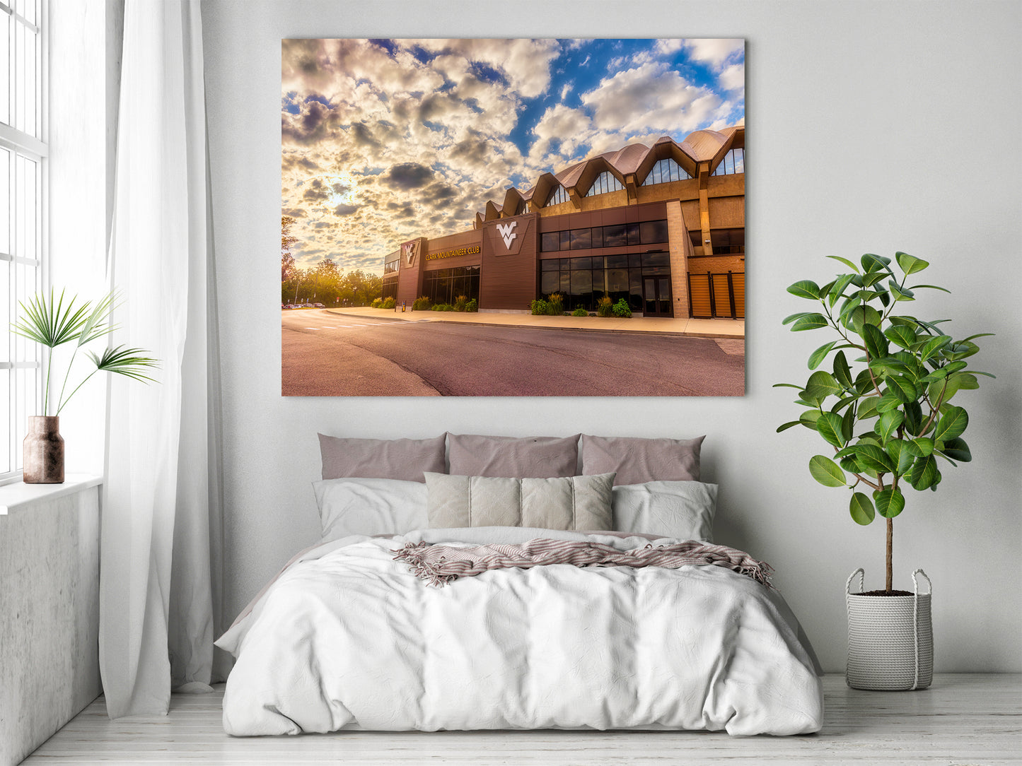 Golden Light at the WVU Coliseum