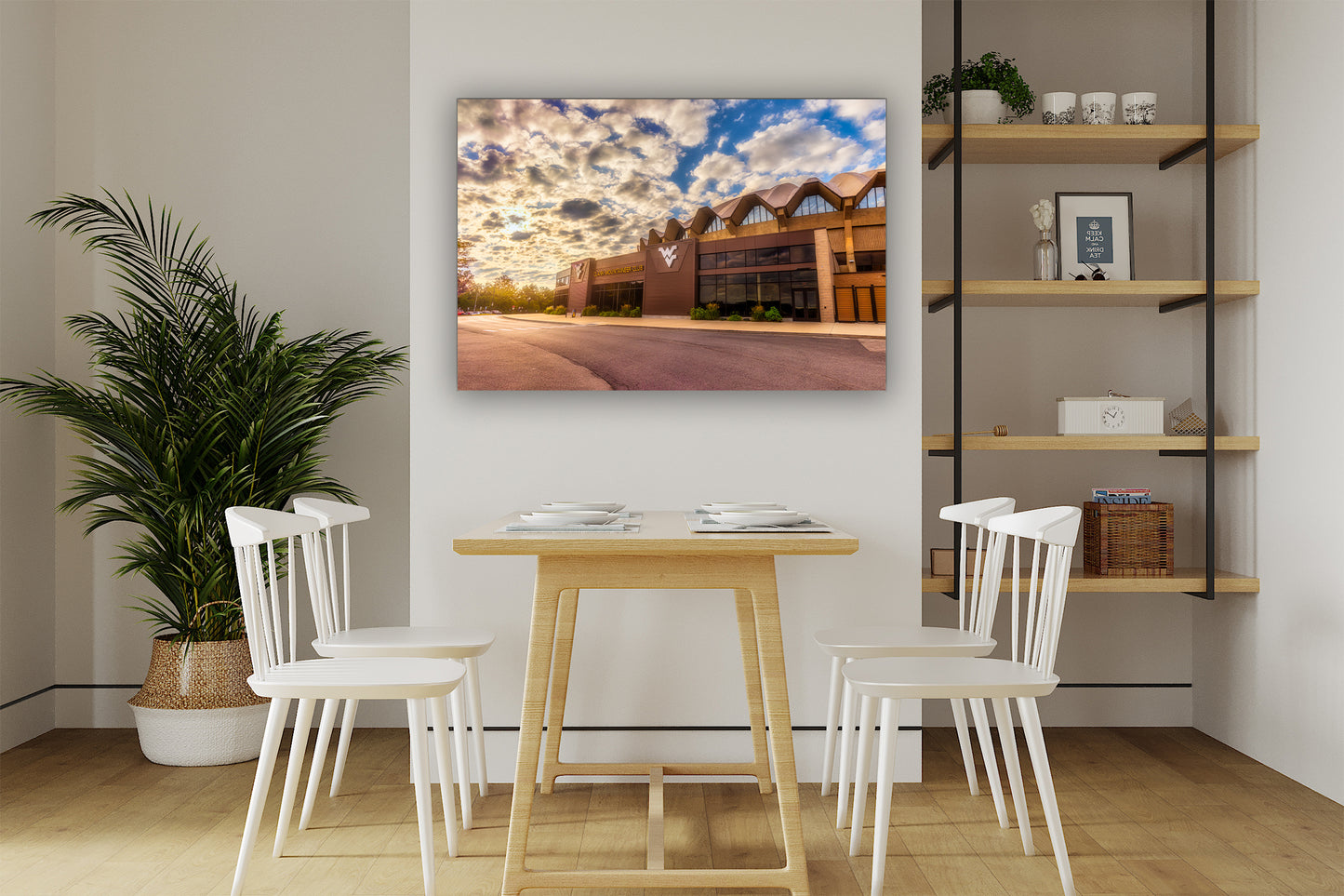 Golden Light at the WVU Coliseum