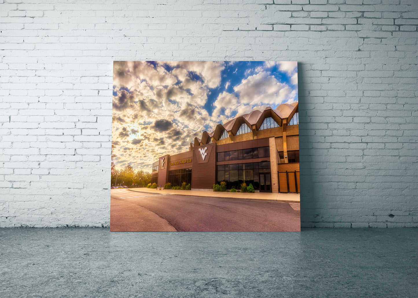 Golden Light at the WVU Coliseum