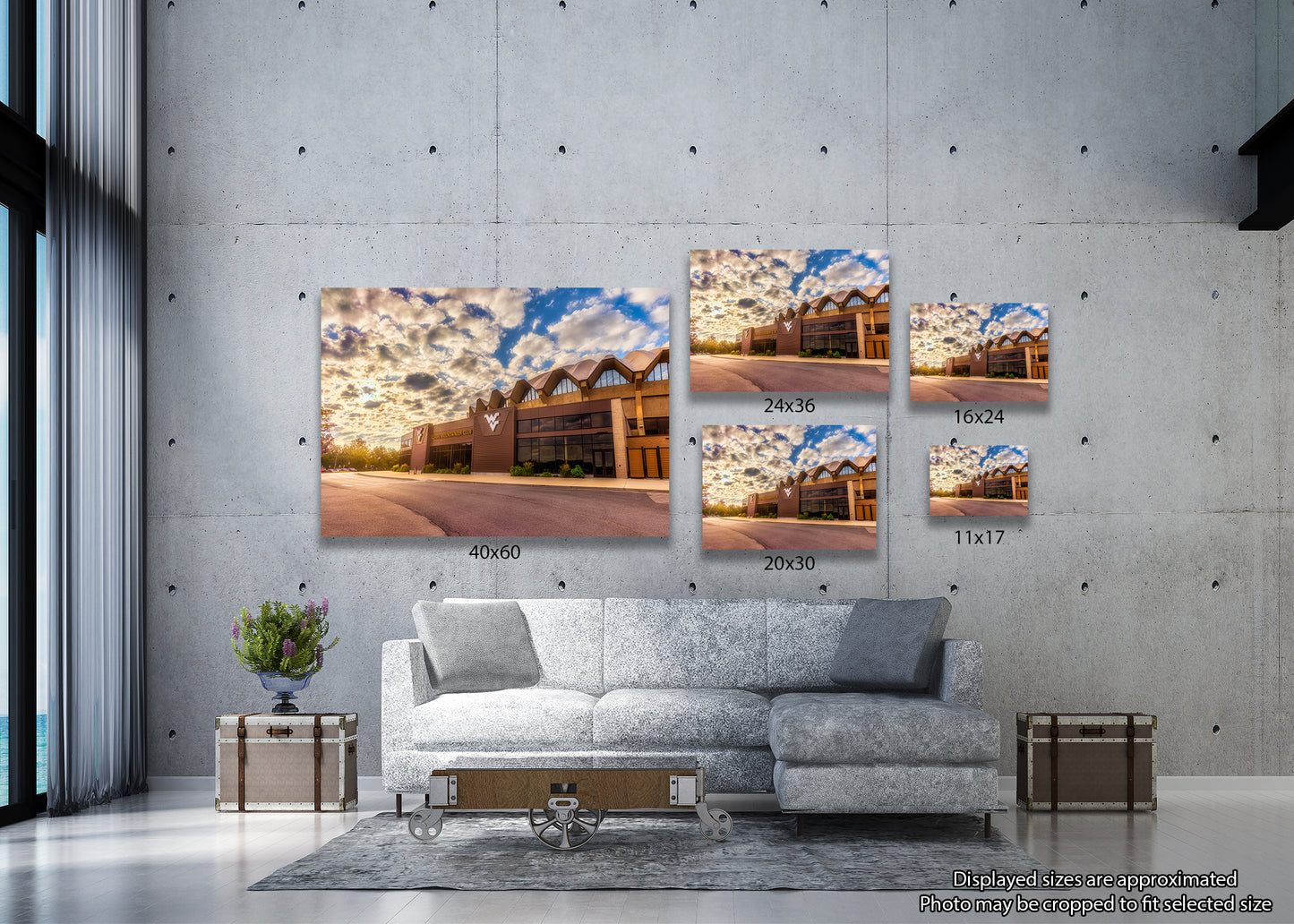 Golden Light at the WVU Coliseum
