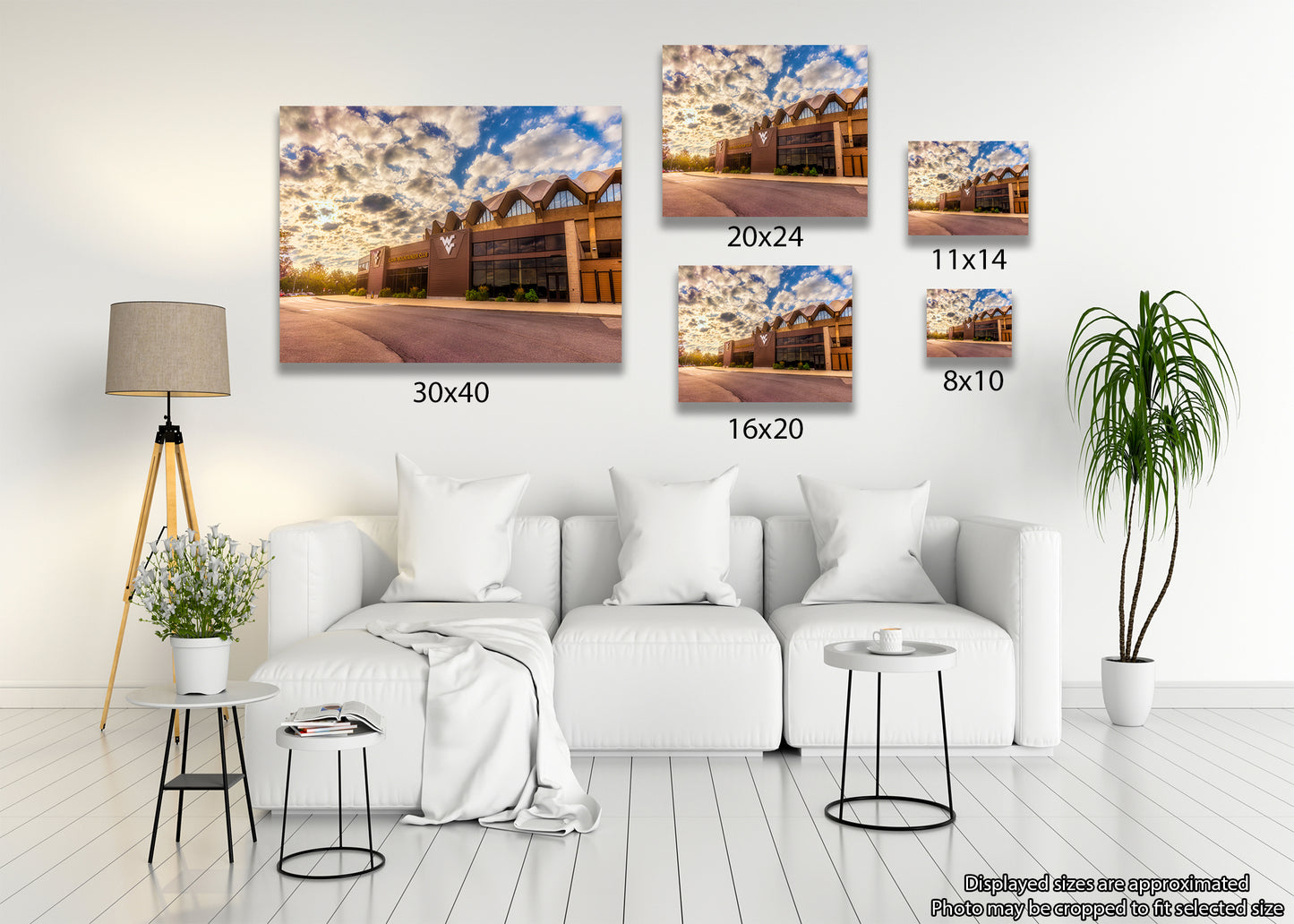 Golden Light at the WVU Coliseum