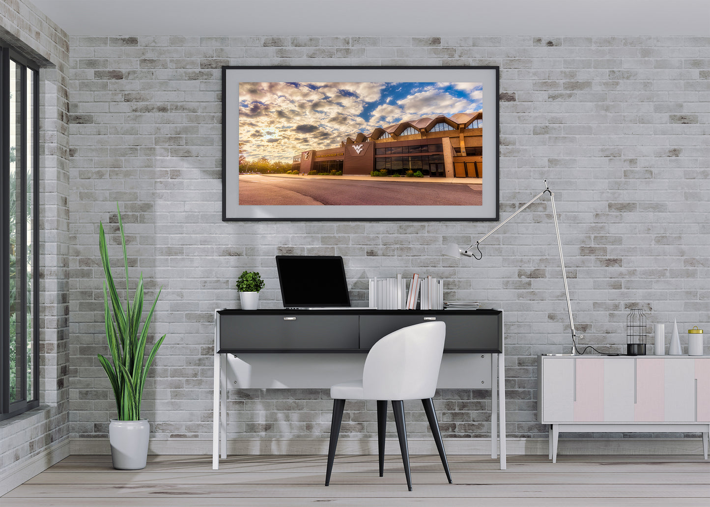 Golden Light at the WVU Coliseum