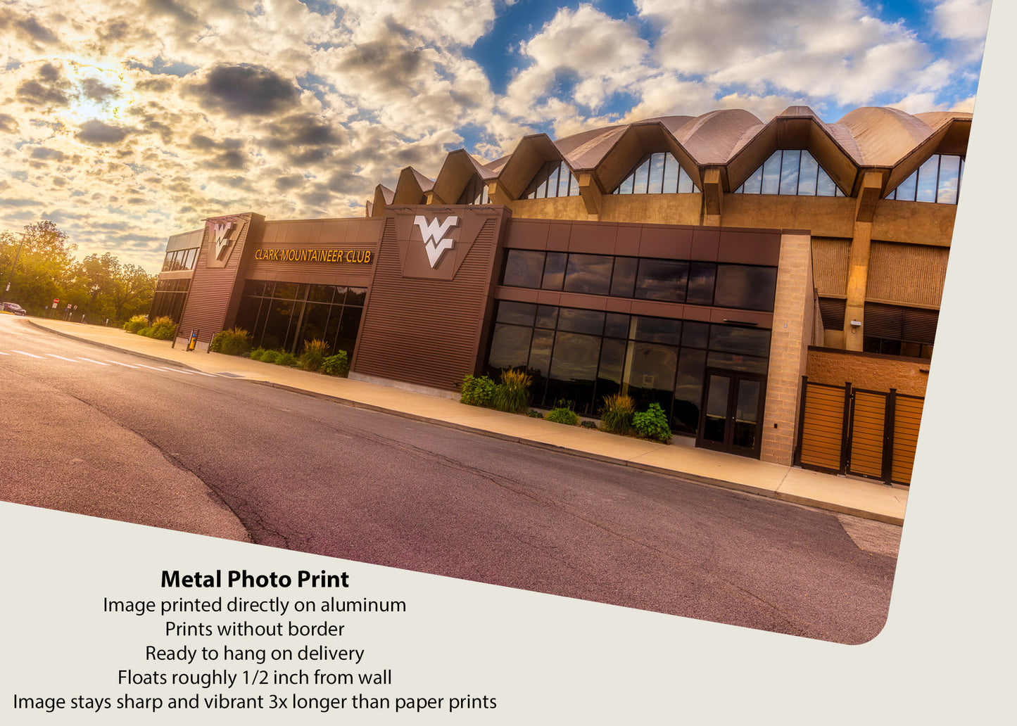 Golden Light at the WVU Coliseum