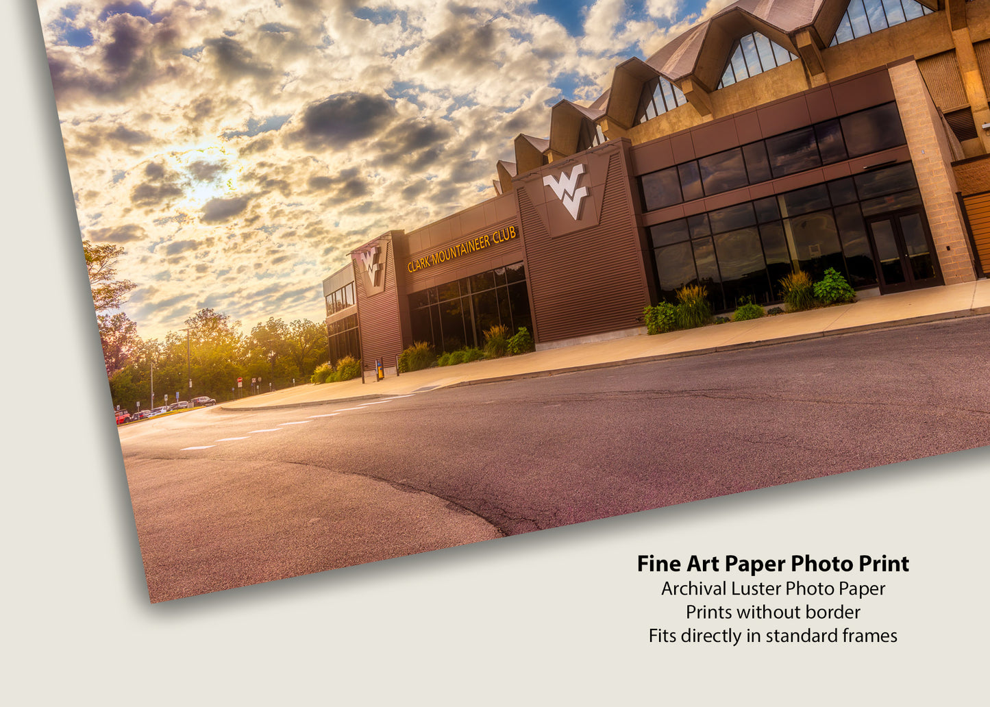 Golden Light at the WVU Coliseum