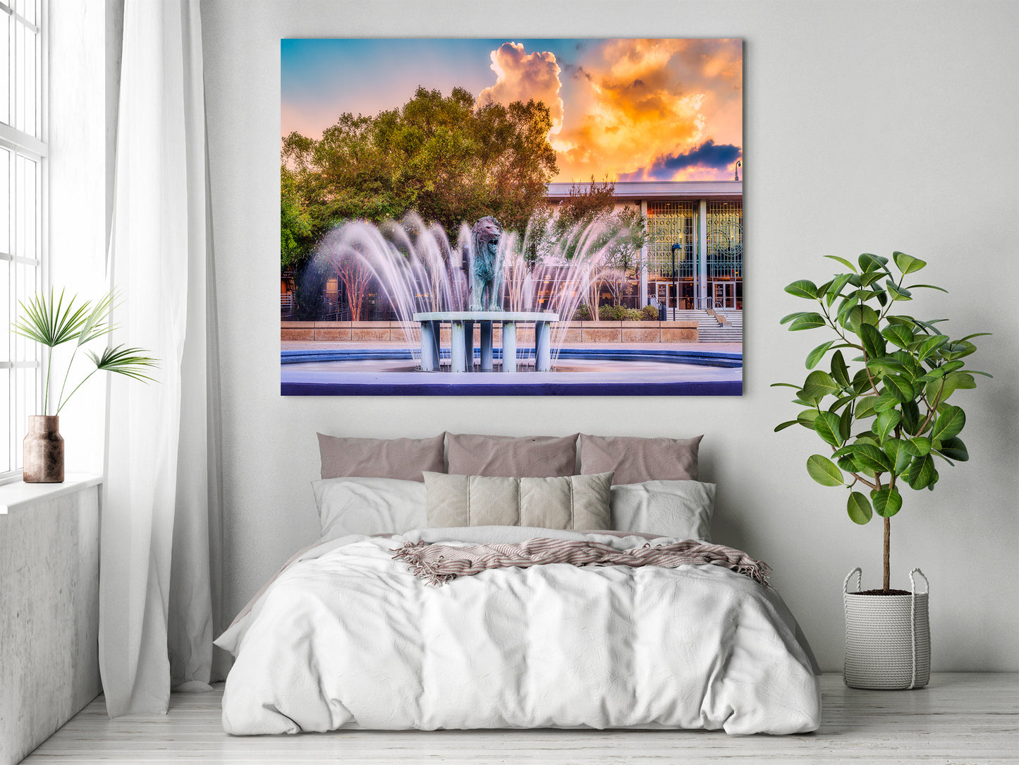 Monarch Fountain at Dusk