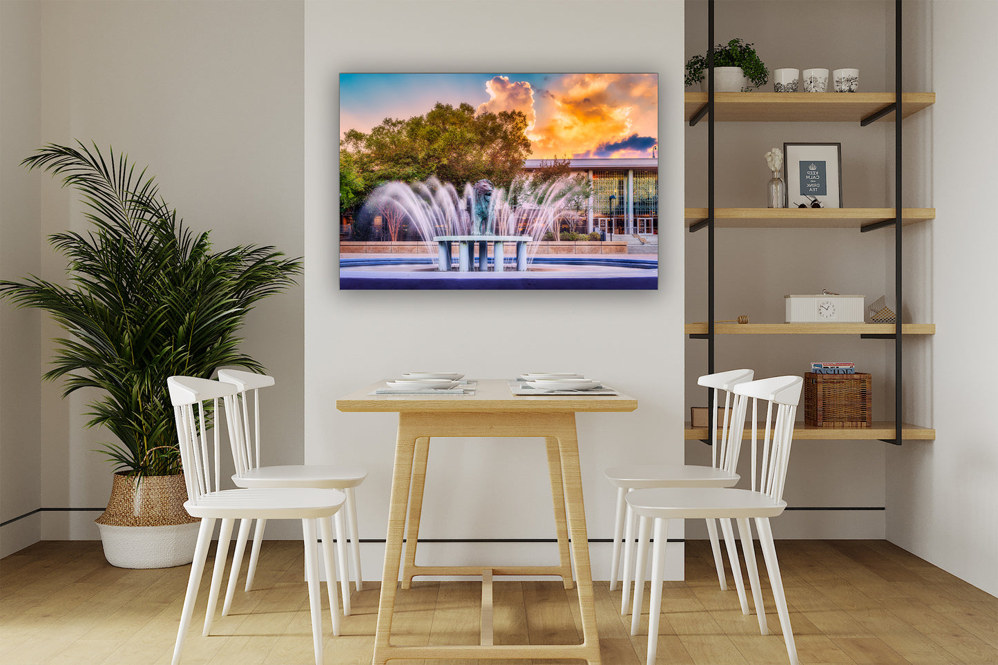 Monarch Fountain at Dusk